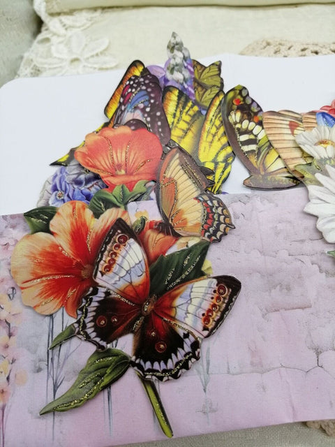 Die Cuts "Butterfly Flowers" // 27 Stück