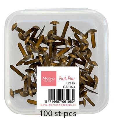 Mini Brads - 3 mm - antik/bronze - 100 Stück