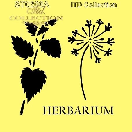 Schablone - Stencil "Herbarium"