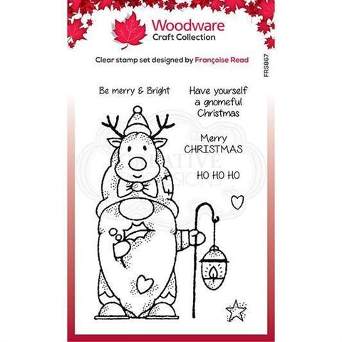 Woodware Stempelset "Reindeer Gnome" // DIN A 6