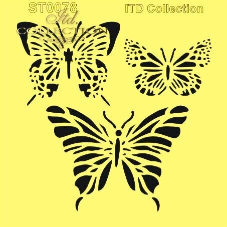 Schablone - Stencil "Schmetterlinge"