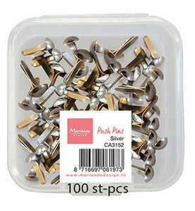 Mini Brads - 3 mm - silber- 100 Stück