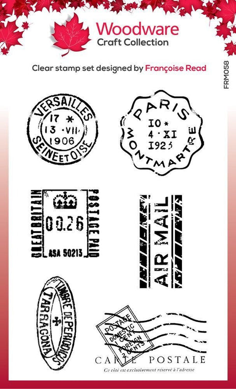 Woodware Stempelset "Mini Postmarks" // DIN A 7