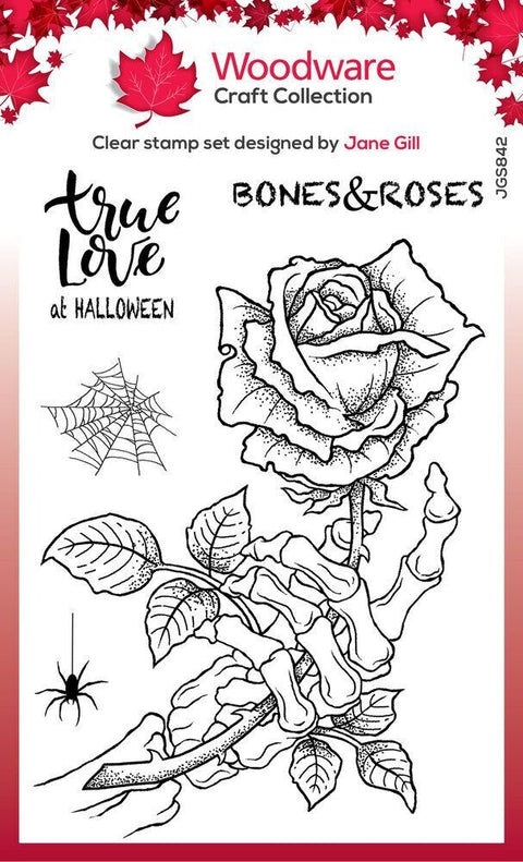 Woodware Stempelset "Bones & Roses" // DIN A 6