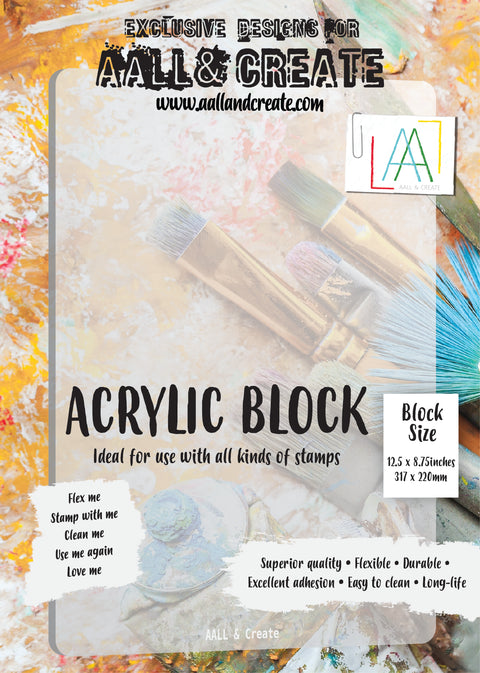 Acrylblock DIN A 4 // ca. 2 mm dick // AALL & Create