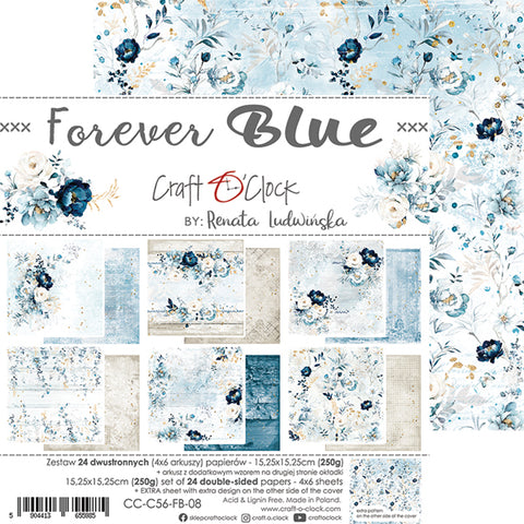 Forever Blue // Craft O'Clock // 15,25 cm x 15,25 cm