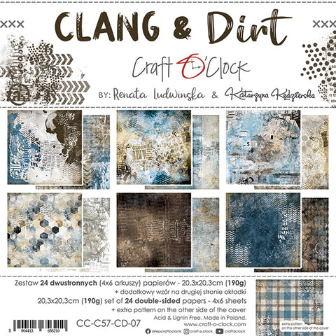Clang & Dirt // Craft O'Clock // 20,3 cm x 20,3 cm