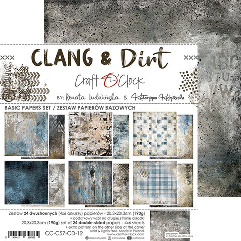 Clang & Dirt // Craft O'Clock // Basic Papers 20,3 cm x 20,3 cm