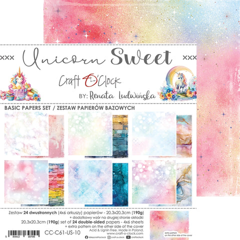 "Unicorn Sweet" // Craft O'Clock // Basic Papers 20,3 cm x 20,3 cm