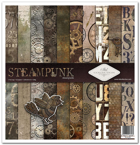 Steampunk // 30,5 cm x 30,5 cm Scrapbooking Papier - Set // ITD