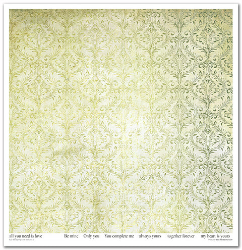 Spring Lovestory II // 30,5 cm x 30,5 cm Scrapbooking Papier - Set // ITD