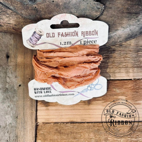 Old Fashion Ribbon // "cinnamon" // Satinband // 1,20 bis 1,40 m lang - 2 cm breit
