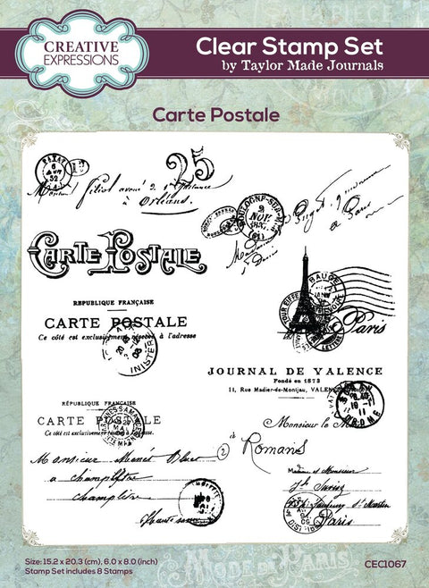 Creative Expressions Stempel A 5 // Taylor Made Journals // "Carte Postale"