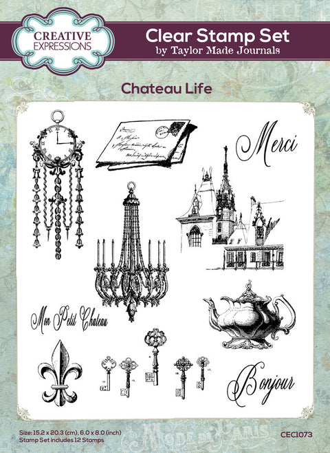 Creative Expressions Stempel A 5 // Taylor Made Journals // "Chateau Life"