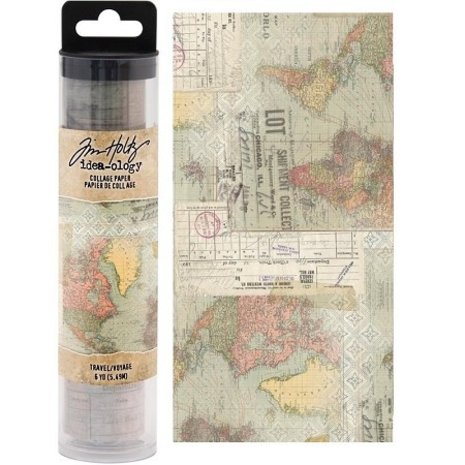 Tim Holtz - Idea-ology // Collage Paper // Travel // 1 Rolle