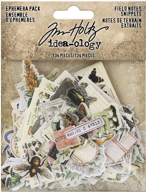 Tim Holtz Field Notes Ephemera Snippets