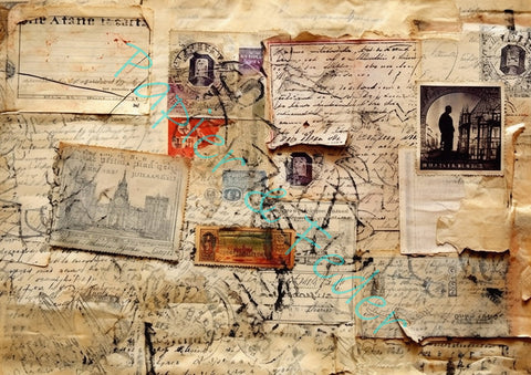 Junk Journal Basis-Papierset II // 18 Seiten // DIN A 4 // doppel- und einseitig bedruckt