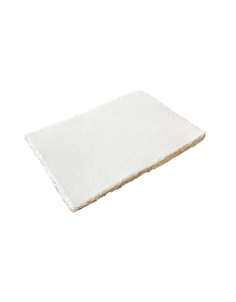 A4-Baumwollpapier // weiß // mit Schöpfkanten// 3 Stück