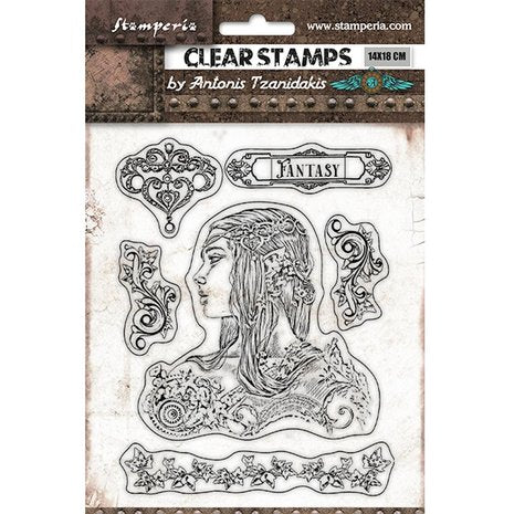 Stamperia "Magic Forest" Clearstamps // 6 Stück