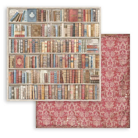 Background Selection - "Vintage Library" // Stamperia Papierset // 30,5 cm x 30,5 cm