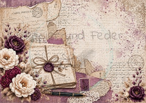 Design paper "Betty's herb garden" // 12 pages // DIN A 4 // printed on both sides