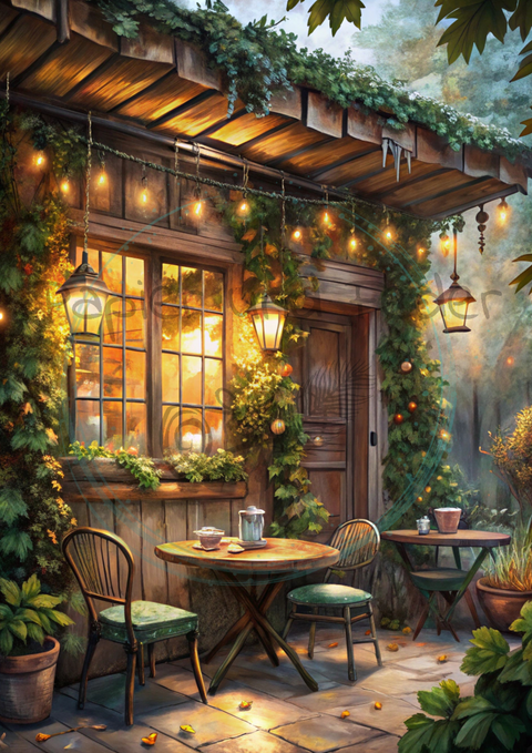 Kartenset zum Papierset Hyggetid"Herbst" // 24 Stück //2 verschiedene Größen // 200g/m²