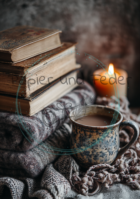 Kartenset zum Papierset Hyggetid "Winter" // 24 Stück //2 verschiedene Größen // 200g/m²