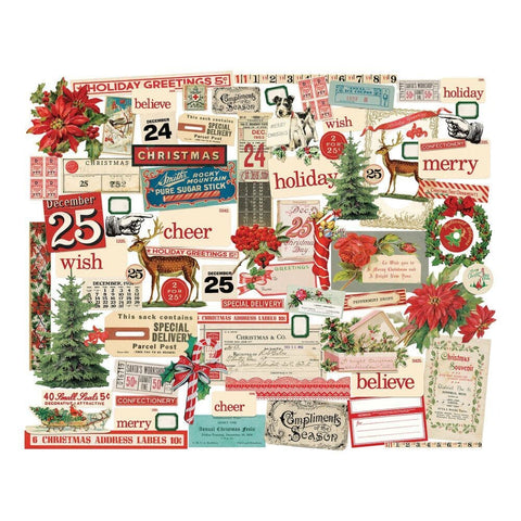 Tim Holtz // Ephemera Pack "Christmas" // 82 Stück