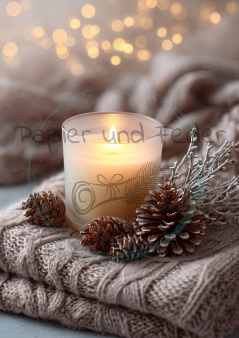 Kartenset zum Papierset Hyggetid"Herbst" // 24 Stück //2 verschiedene Größen // 200g/m²