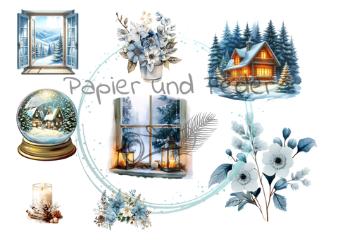 18 Die Cuts for the paper set "Moin &amp; Ahoy" // various sizes // 200g/m²