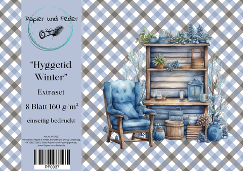 Hyggetid "Winter" // Extraset // Papier & Feder // 8 Seiten // einseitig bedruckt // 160 g/m²