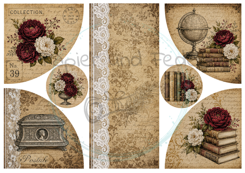 Design paper "Betty's herb garden" // 12 pages // DIN A 4 // printed on both sides