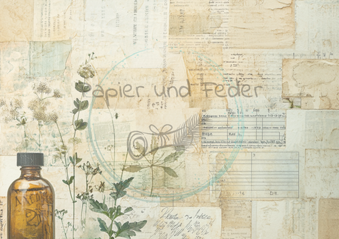 DIGITALES Designpapier "Betty's Kräuterapotheke"