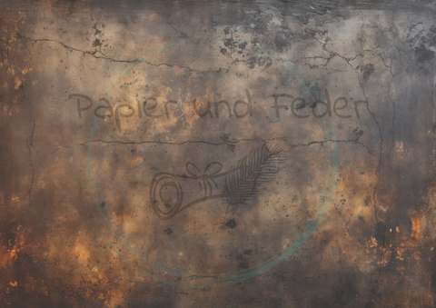 Designpapier "Dunkle Geheimnisse" // 8 Blatt // DIN A 4 // doppelseitig bedruckt // 110 g/m²