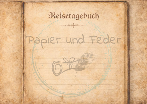 Designpapier "Reiselust" // 8 Blatt // DIN A 4 // doppelseitig bedruckt // 110 g/m²