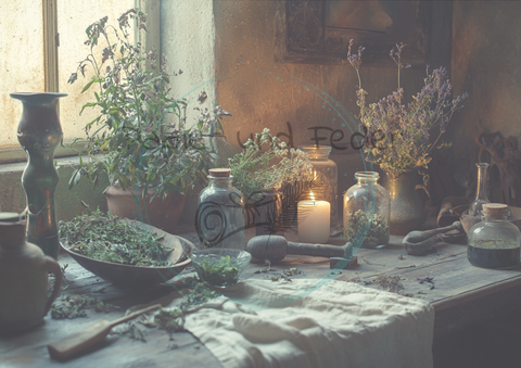 Designpapier "Betty's Kräuterapotheke" // 12 Seiten // DIN A 4 // doppelseitig bedruckt