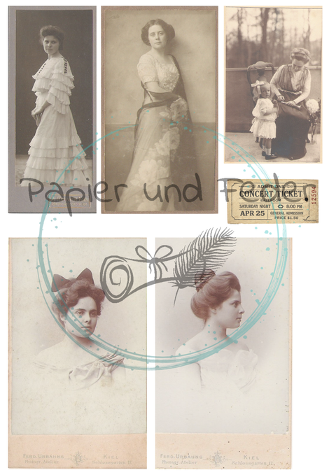 "Papierfundstücke vergangener Zeiten" Vol. 1 // Label- & Ephemera-Set // Papier & Feder // 16 Seiten // einseitig bedruckt // 160 g/m²