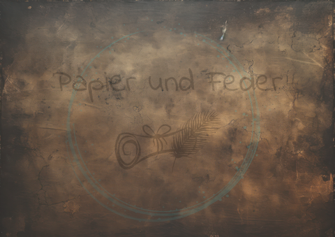 Designpapier "Dunkle Geheimnisse" // 8 Blatt // DIN A 4 // doppelseitig bedruckt // 110 g/m²