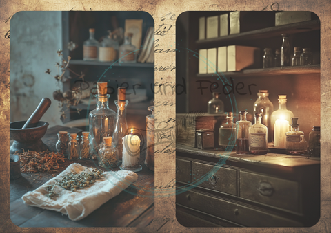 DIGITALES Designpapier "Betty's Kräuterapotheke"