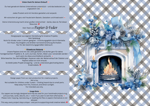 Design paper "Moin &amp; Ahoy" // 12 pages // DIN A 4 // printed on both sides