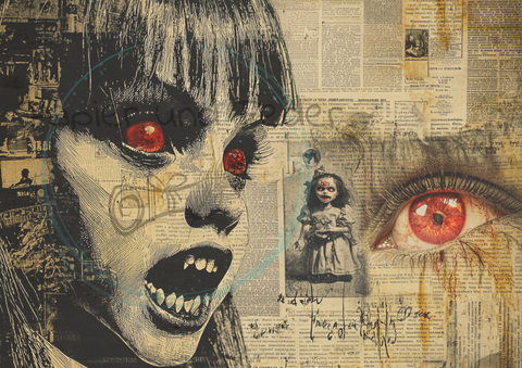 Paper set "Hully Night 2024" // Paper &amp; Feather