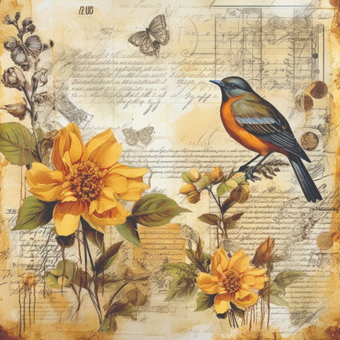 "Autumn Song" by Taylor Made Journals // Creative Expressions // 8 x 8 inch Paper Pad