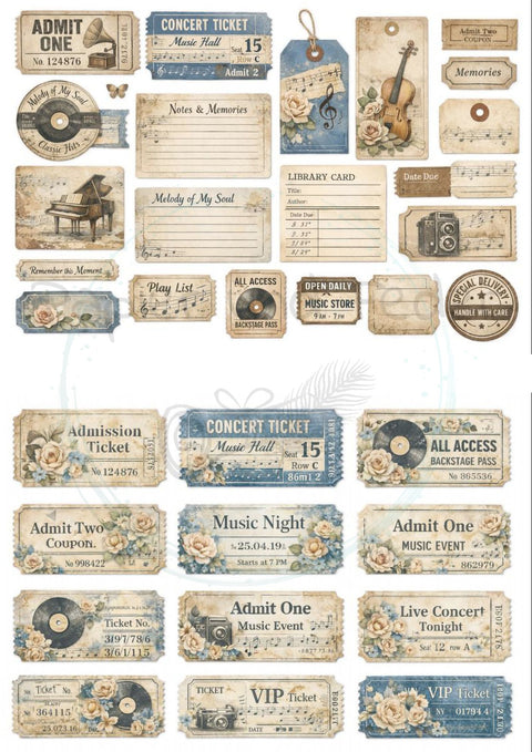 Design paper "Betty's herb garden" // 12 pages // DIN A 4 // printed on both sides