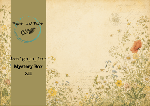 NEUER INHALT! Papier & Feder "Mystery Box" - Papiersets