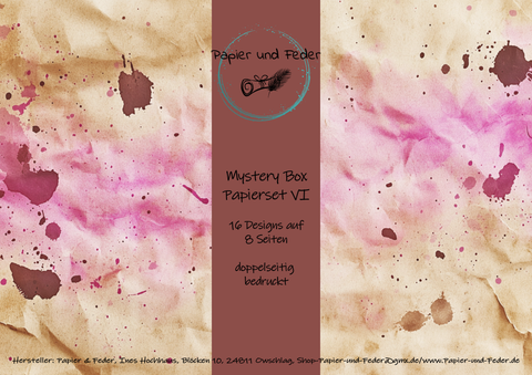 Papier & Feder "Mystery Box" - Papiersets Nrn. 6 - 10