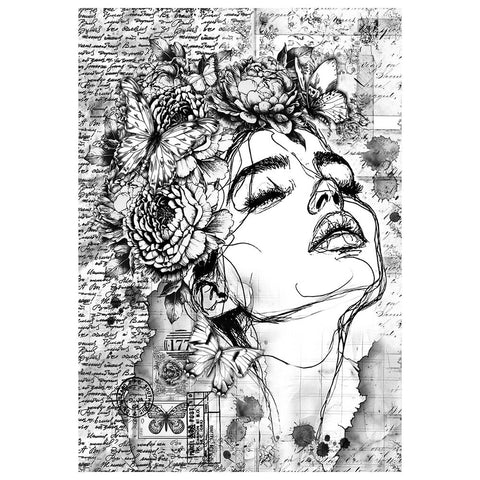 "Meaningful Memories" // A 4 Mixed Media Rice Paper // 4 Stk. // Ciao Bella