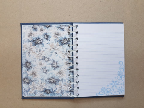 Notebook with ring binding "Cozy Winterland" // handmade by Melly 