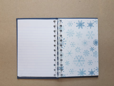 Notebook with ring binding "Cozy Winterland" // handmade by Melly 