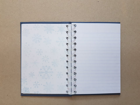 Notebook with ring binding "Cozy Winterland" // handmade by Melly 