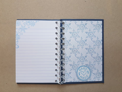 Notebook with ring binding "Cozy Winterland" // handmade by Melly 